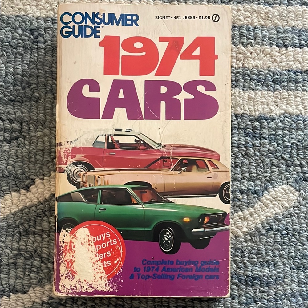 1974 Cars Consumer Guide Book